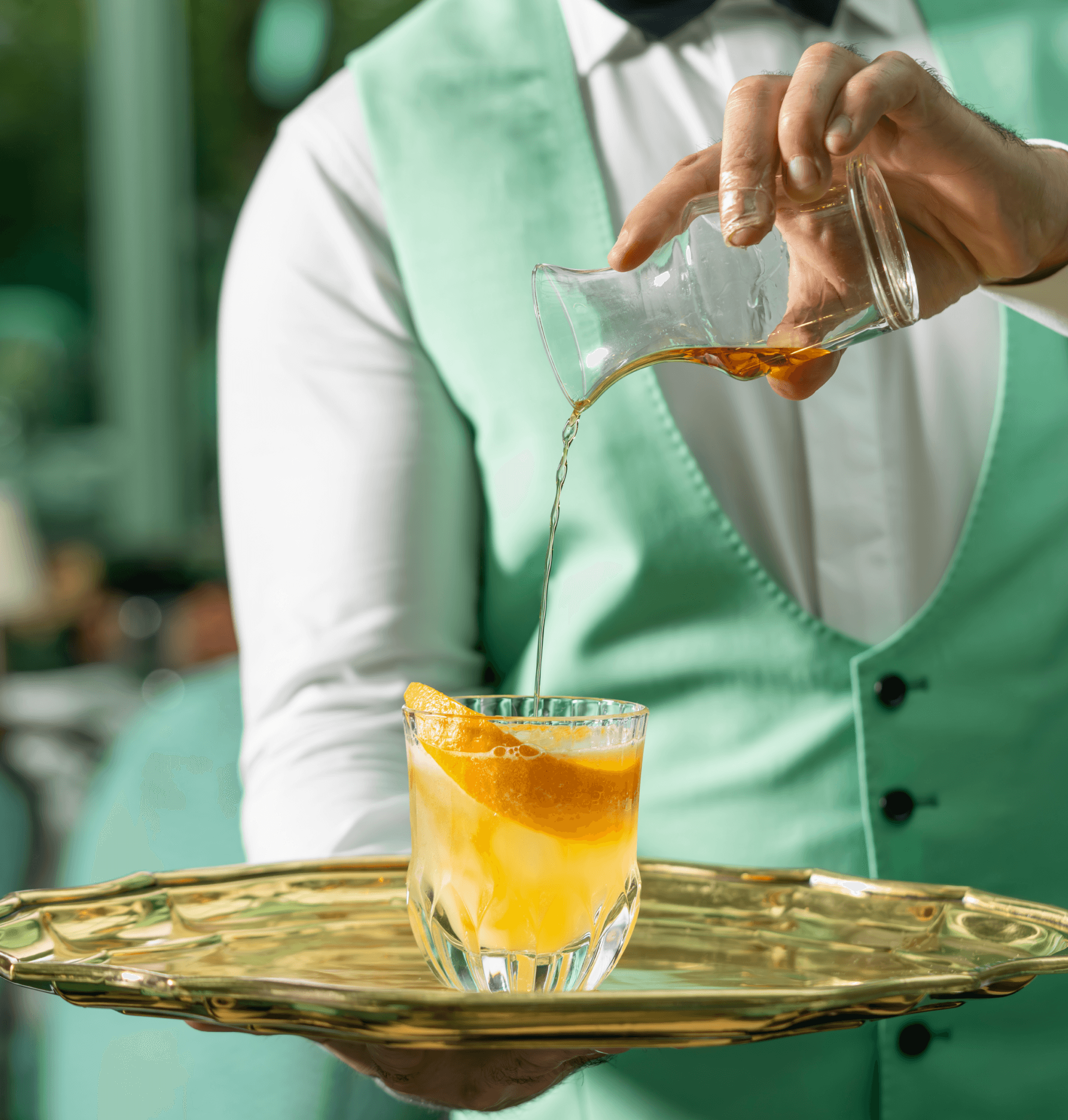 Captain Pouring Cocktail